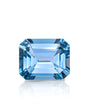 2.38ct Natural Santa Maria Aquamarine emerald cut front view | SARATTI