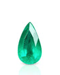 2.40ct Natural Emerald pear cut main face-up view in vivid green | SARATTI