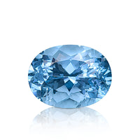 2.43 carats Natural Brazilian Vivid Blue Santa Maria Aquamarine | Oval Cut