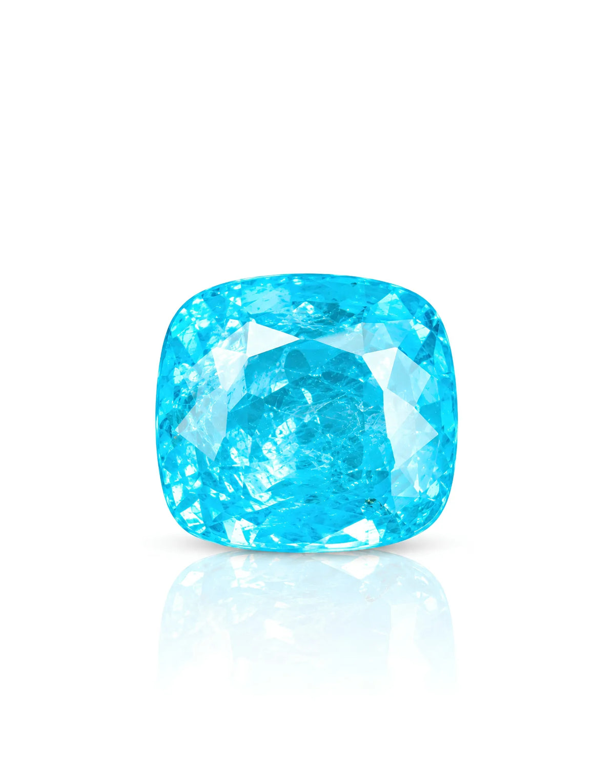 2.43 carats Natural Neon Blue Paraiba Tourmaline | Cushion