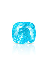 2.43ct Natural Neon Blue Paraiba-Type Tourmaline cushion main view | SARATTI