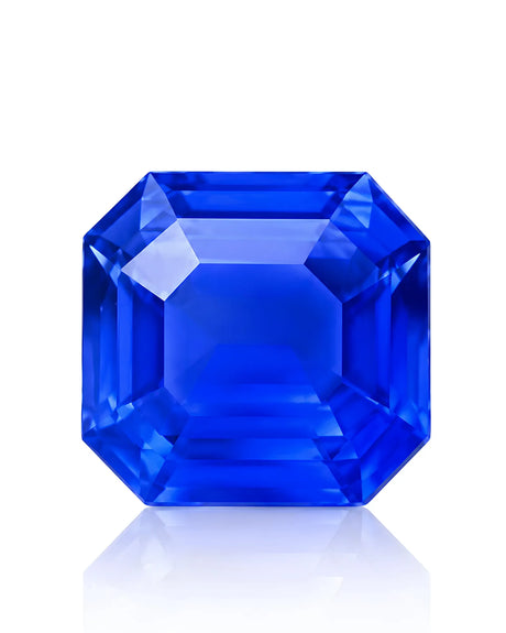 2.54ct Natural Cornflower Blue Sapphire octagonal main view | SARATTI