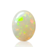 2.64 carats Natural White Opal | Oval Cabochon