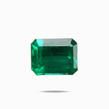 2.66 Carats Step Cut Muzo Green Natural Emerald Gemstone