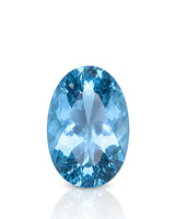 2.67ct Natural Exceptional Santa Maria Aquamarine oval front view | SARATTI
