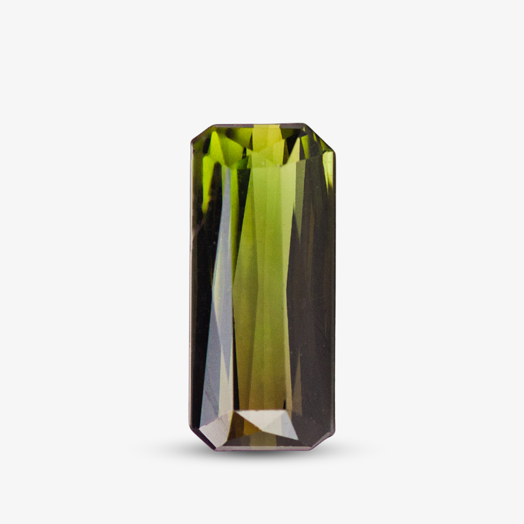 2.74 carats Emerald Cut Natural Green Tourmaline Gemstone