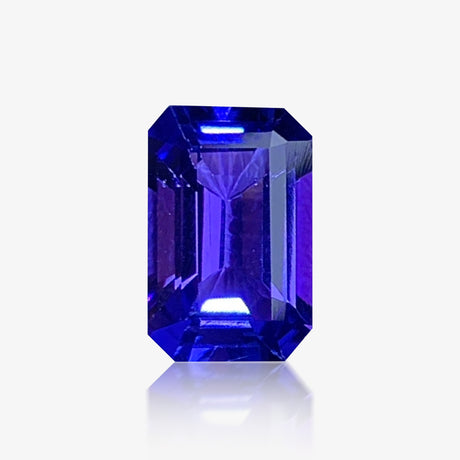 2.85 Carat Natural Tanzanite Emerald Cut Gemstone