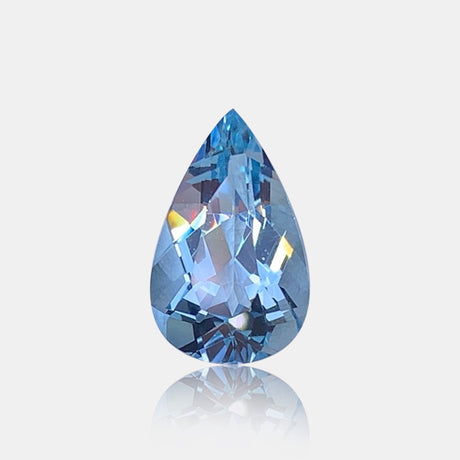 2.87ct Natural Aquamarine Pear Cut | SARATTI  
