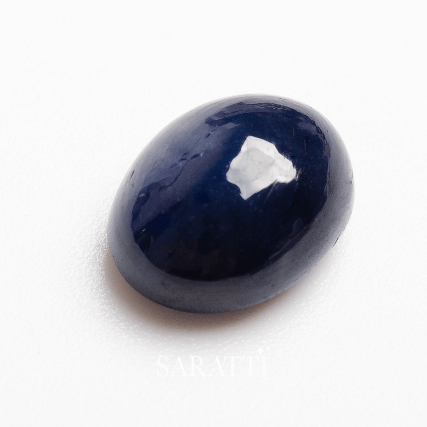 2.92ct natural sapphire gemstone with smooth dome surface | SARATTI