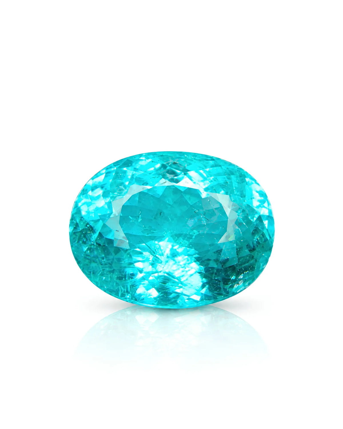 2.95 carats Natural Mozambique Neon Greenish Blue Paraiba Tourmaline | Oval