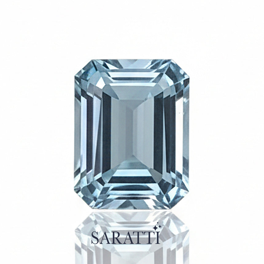 2.97 Carat Octagonal Santa Maria Aquamarine CGRL Certified
