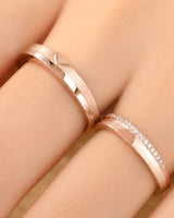 The Sweet Embrace Duo Wedding Ring Set