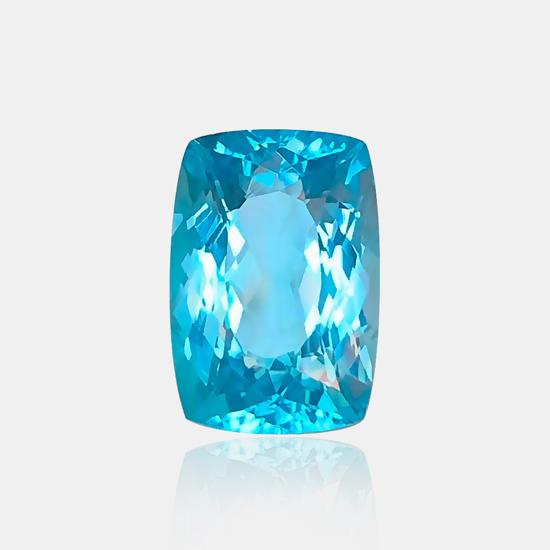 21.36 carats Natural Blue Topaz | Cushion – 13.1 × 18.9mm