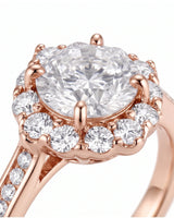 Alaya – Heavenly Harmony Natural Round Diamond Halo Engagement Ring