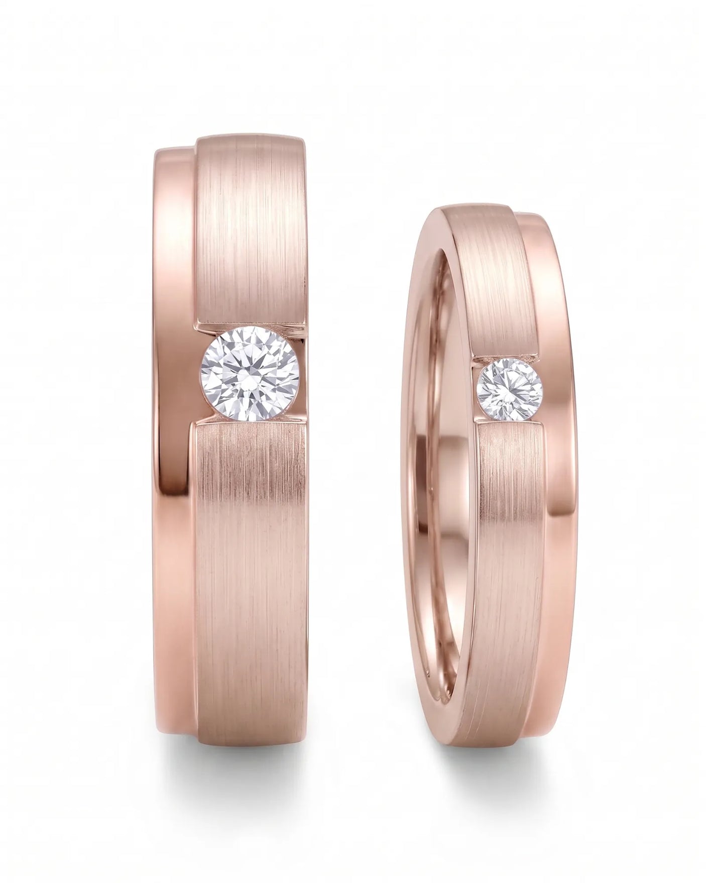 Destiny Match Wedding Band in Two Tone | His & Hers