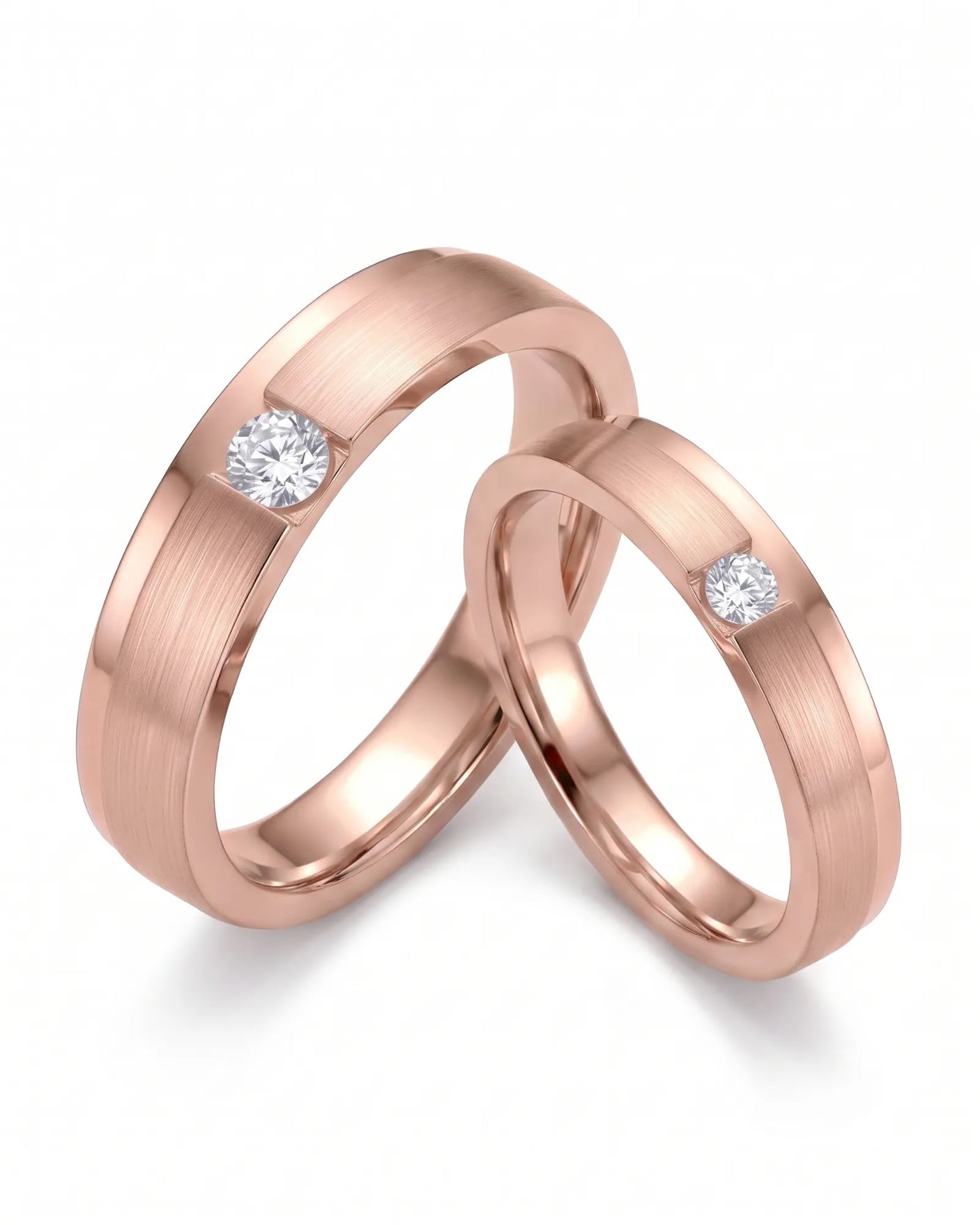 Destiny Match Wedding Band in Two Tone | His & Hers