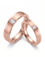 Destiny Match Wedding Band in Two Tone | His & Hers