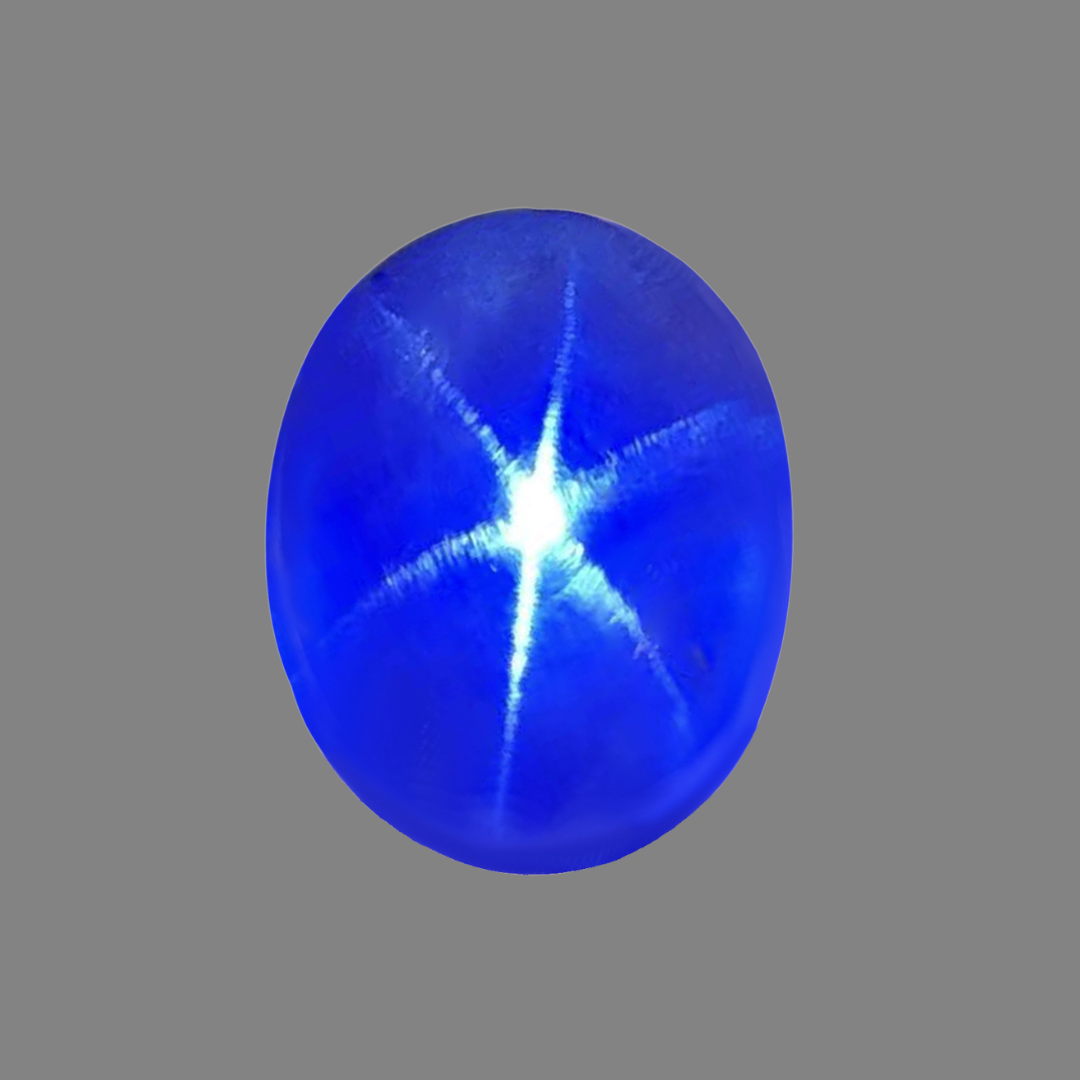 Super Rare 20 carats Star Sapphire Gemstone in Cabochon Cut | Saratti Jewelry