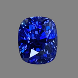 Rare Genuine Royal Blue Sapphire Gemstone in Cushion Shape | Saratti Jewelry