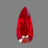 Pear Cut Unheated Pigeon Blood Red Natural Ruby Gemstone | Saratti Jewelry