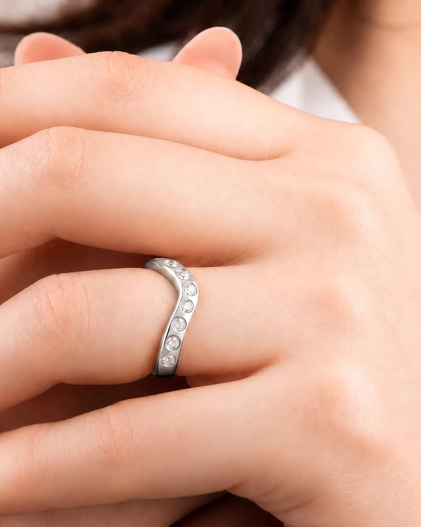 Yellow Gold Wedding Band with Diamonds