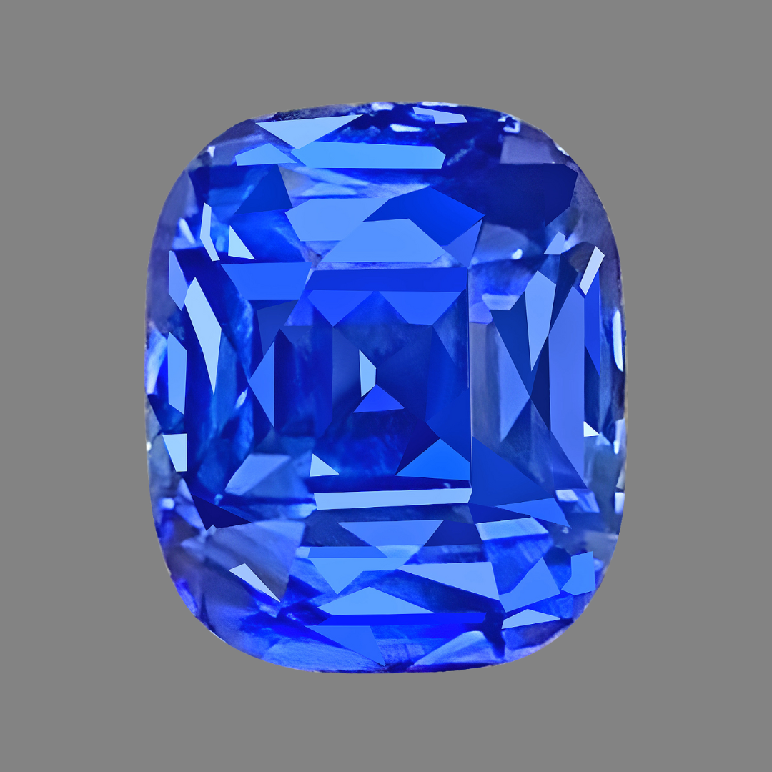 7.06 cts Unheated Cornflower Blue Natural Sapphire | AIGS Certified