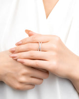Criss Cross Wedding Band with Diamonds