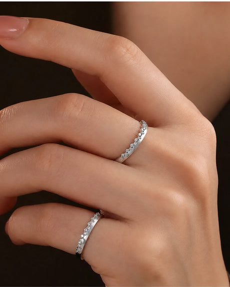 Princess Tiara Diamond Eternity Wedding Band