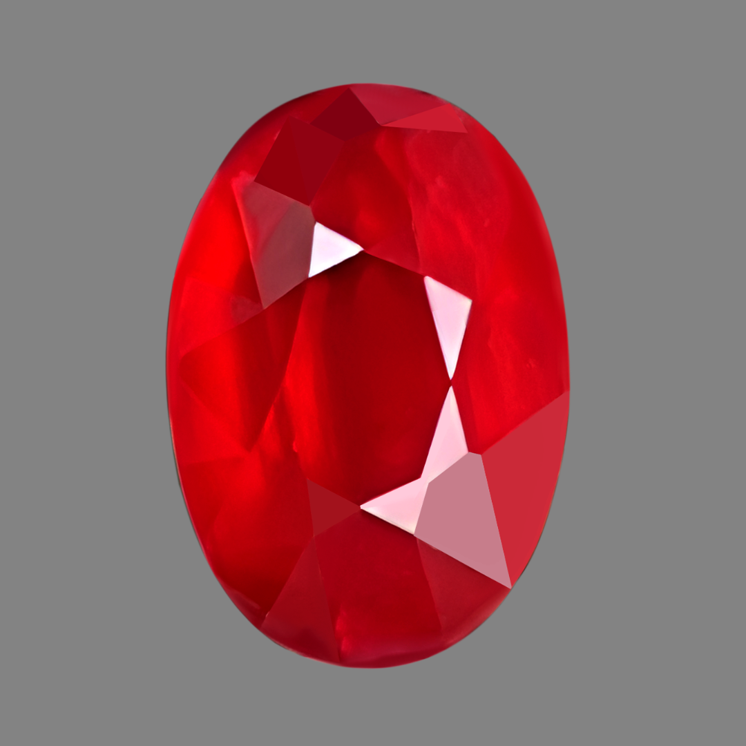 1.17 carats Oval Cut Ruby Gemstone | Saratti