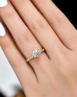 Faye – Natural Round Diamond Six-Prong Engagement Ring