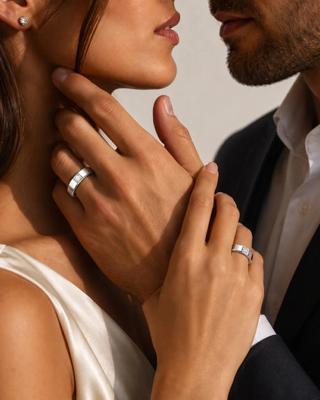 Aura Diamond Wedding Set | His & Hers