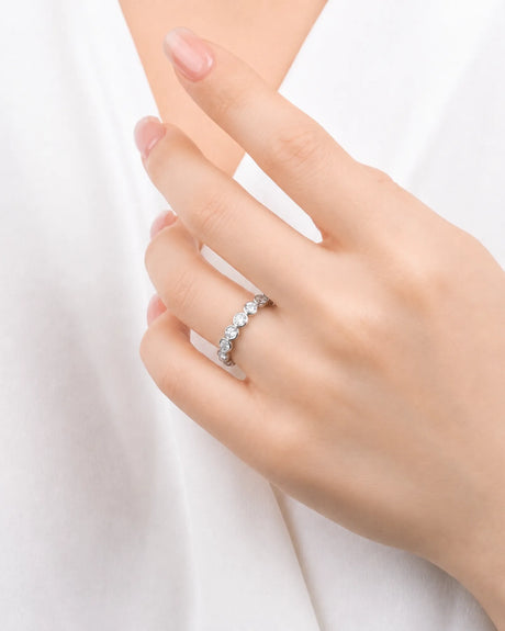 Diamond Wedding Band in White Gold