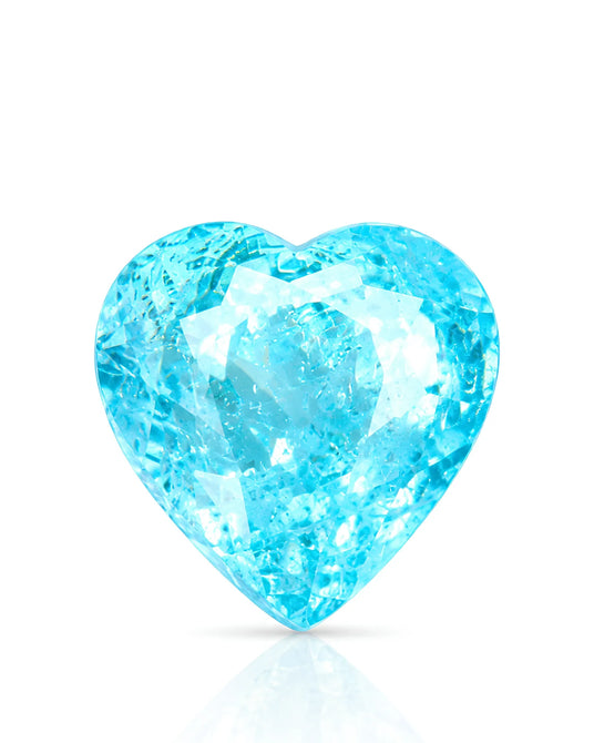 1.19 carats Natural Neon Blue Paraiba Tourmaline | Heart Cut