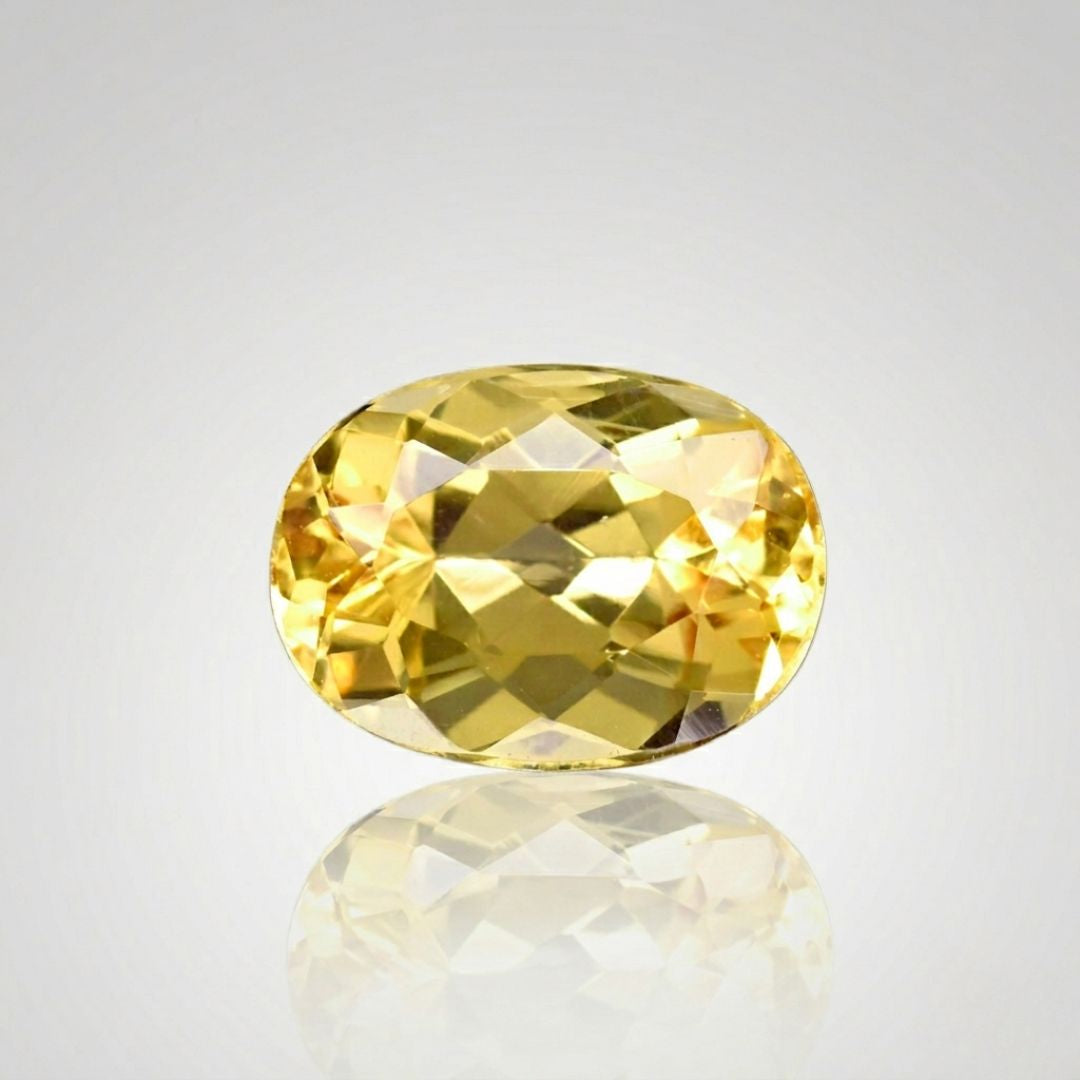 1.75 carats Natural Brazilian Imperial Topaz | Oval – 8.0 × 6.0 × 4.5mm