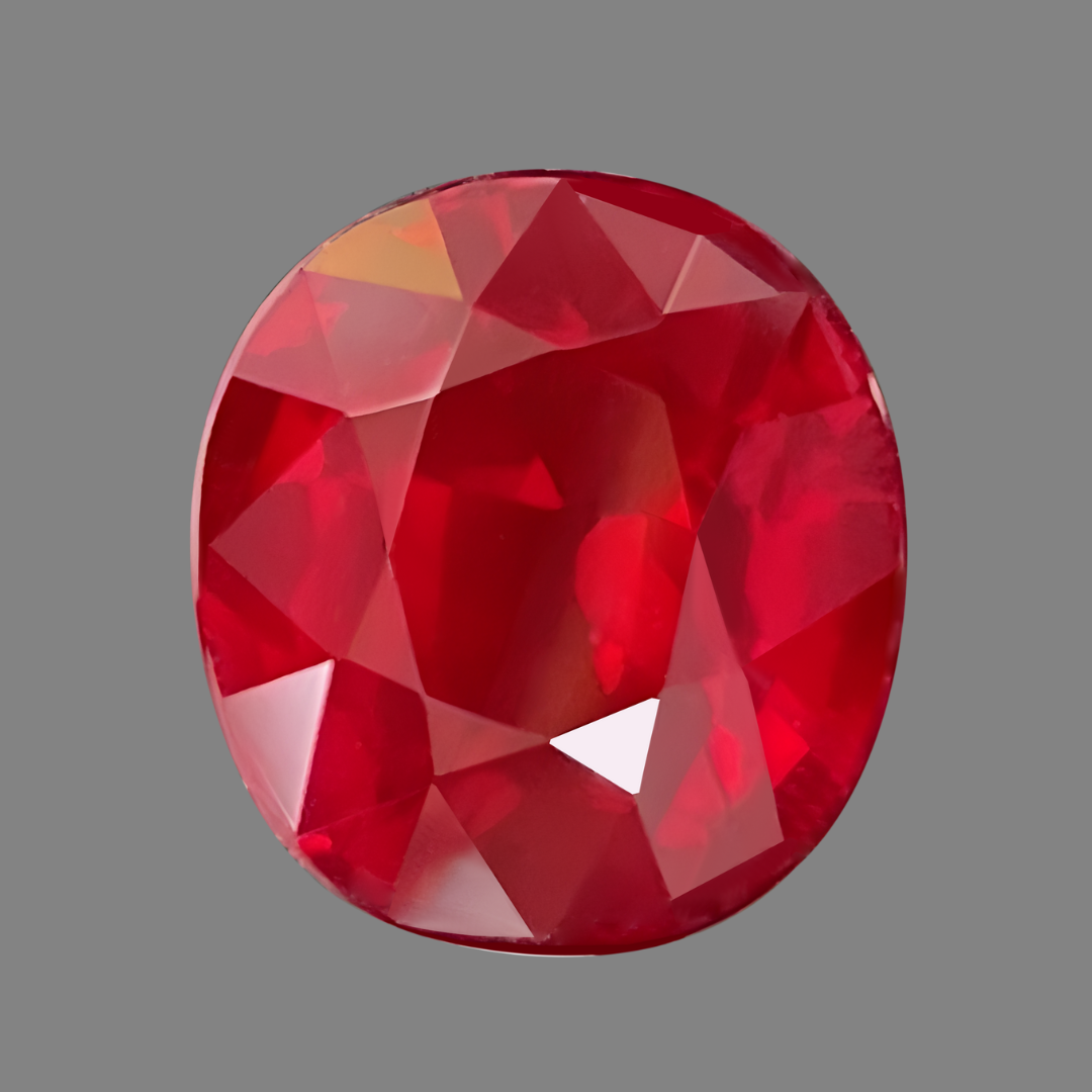 4 carats Oval Natural Ruby Auction Grade Ruby Stone | Saratti 