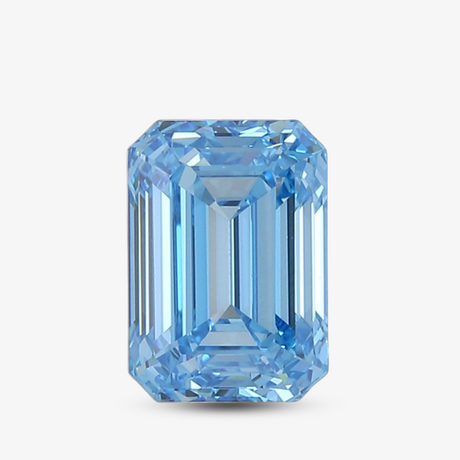 VVS Clarity Emerald Cut Blue Natural Diamond | Saratti