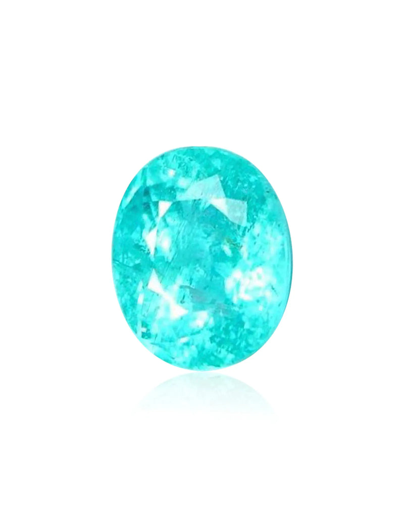3.00ct natural Paraiba tourmaline oval cut neon blue | SARATTI