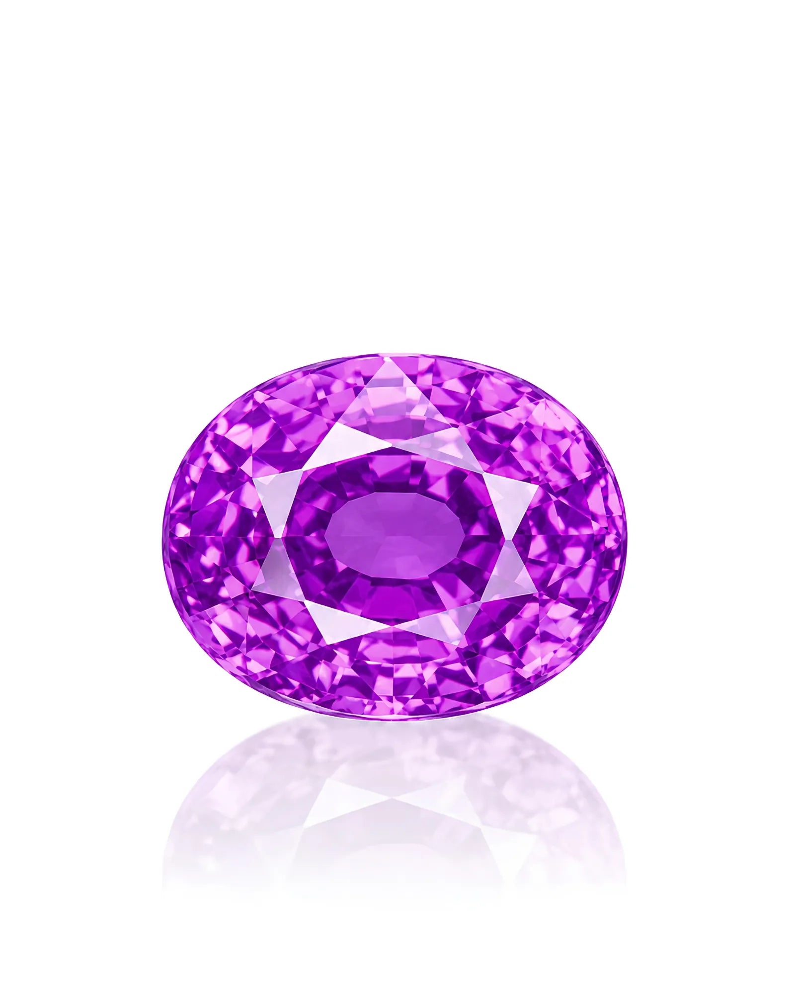 3.01ct Natural Lavender Sapphire Oval main view loose gemstone | SARATTI