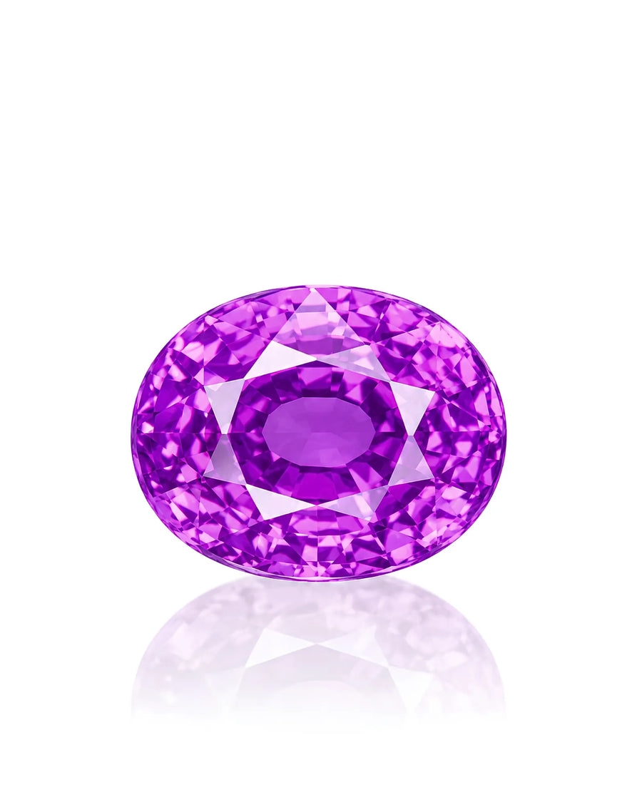 3.01ct Natural Lavender Sapphire Oval main view loose gemstone | SARATTI
