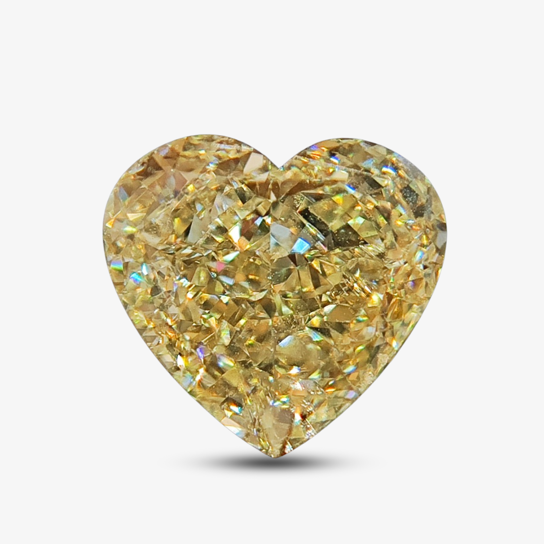 3.01-carat Heart Shaped Fancy Brownish Yellow Natural Diamond | GIA Certified