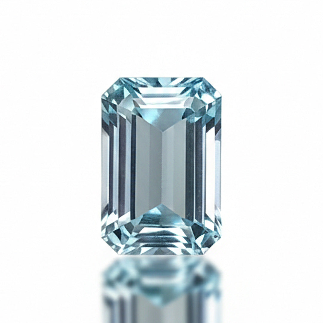 3.08 Carats Natural Santa Maria Aquamarine | Octagonal Cut | Vivid Blue