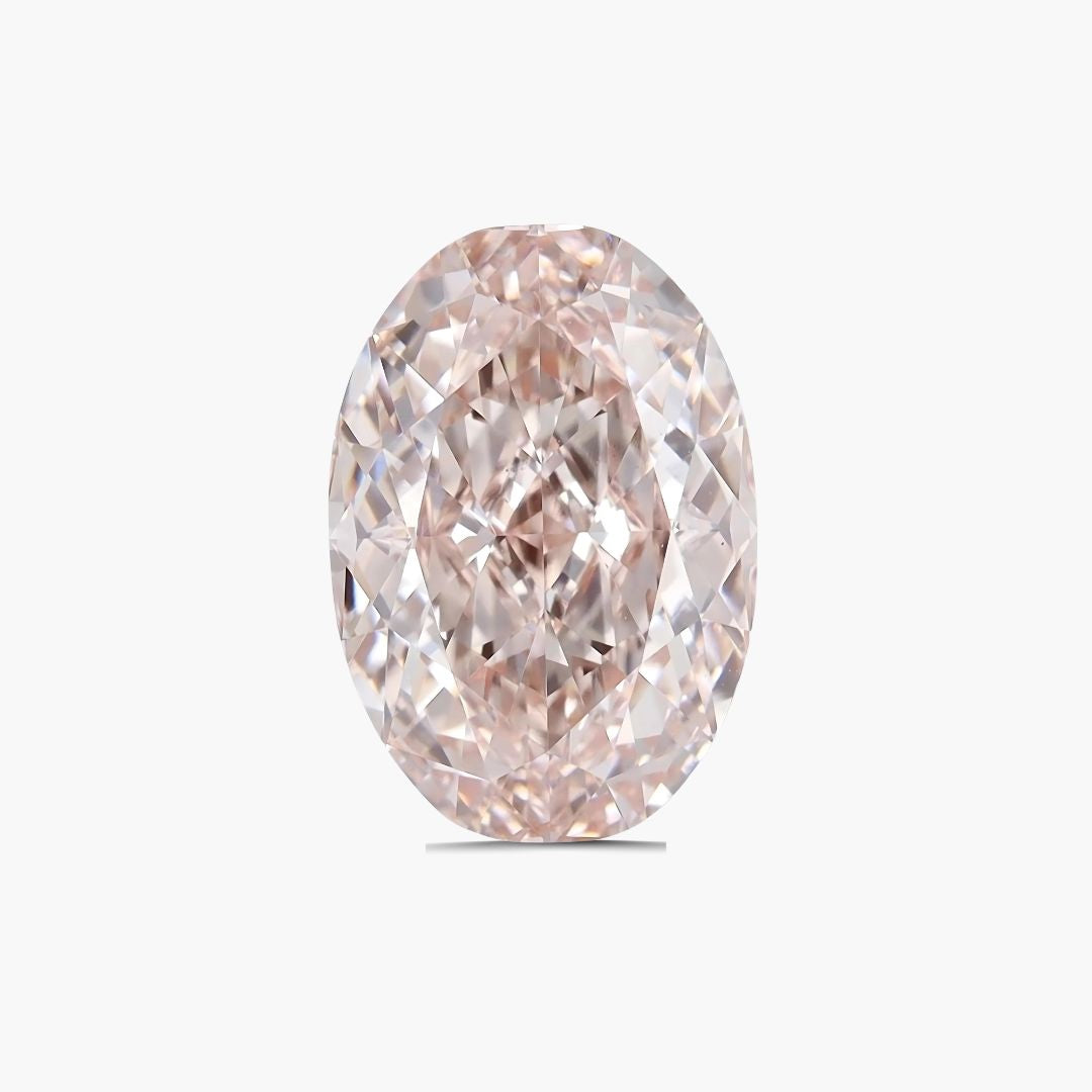FANCY LIGHT BROWNISH PINK 0.153＆0.149ct 3.12 cts Fancy Brownish 