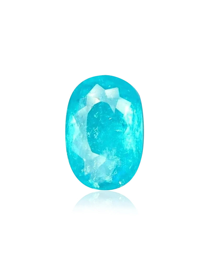 3.15ct Brazil natural Paraiba tourmaline oval cut neon blue | SARATTI