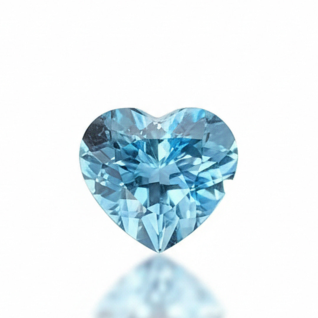 3.22ct Natural Santa Maria Aquamarine  Heart | 9.33 x 10.35 x 6.68mm Guild Certified