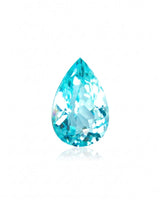 3.34ct natural Paraiba tourmaline pear cut neon blue | SARATTI