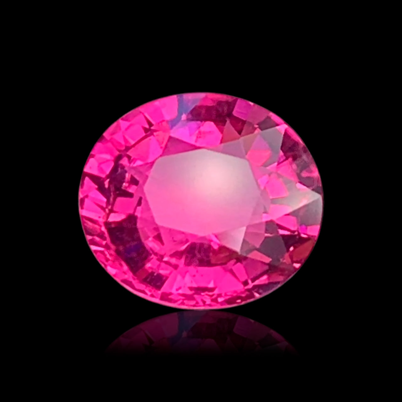 3.38 carats Natural Rubellite Tourmaline Gemstone | Oval – 9.6 × 8.1 × 5.4 mm