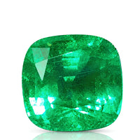 3.41 carats Natural Vivid Green Emerald | Cushion Cut
