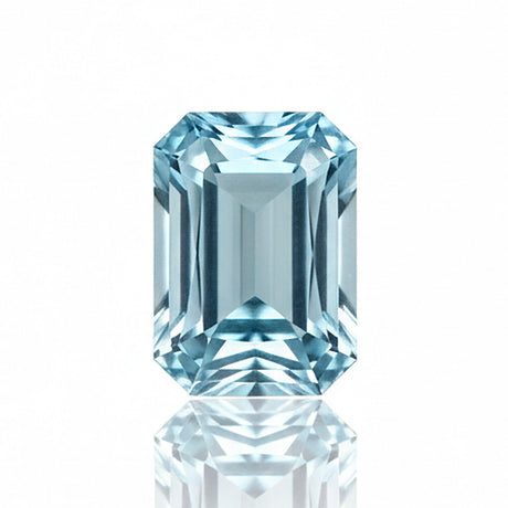 3.45 carat natural santa maria aquamarine octagonal cut
