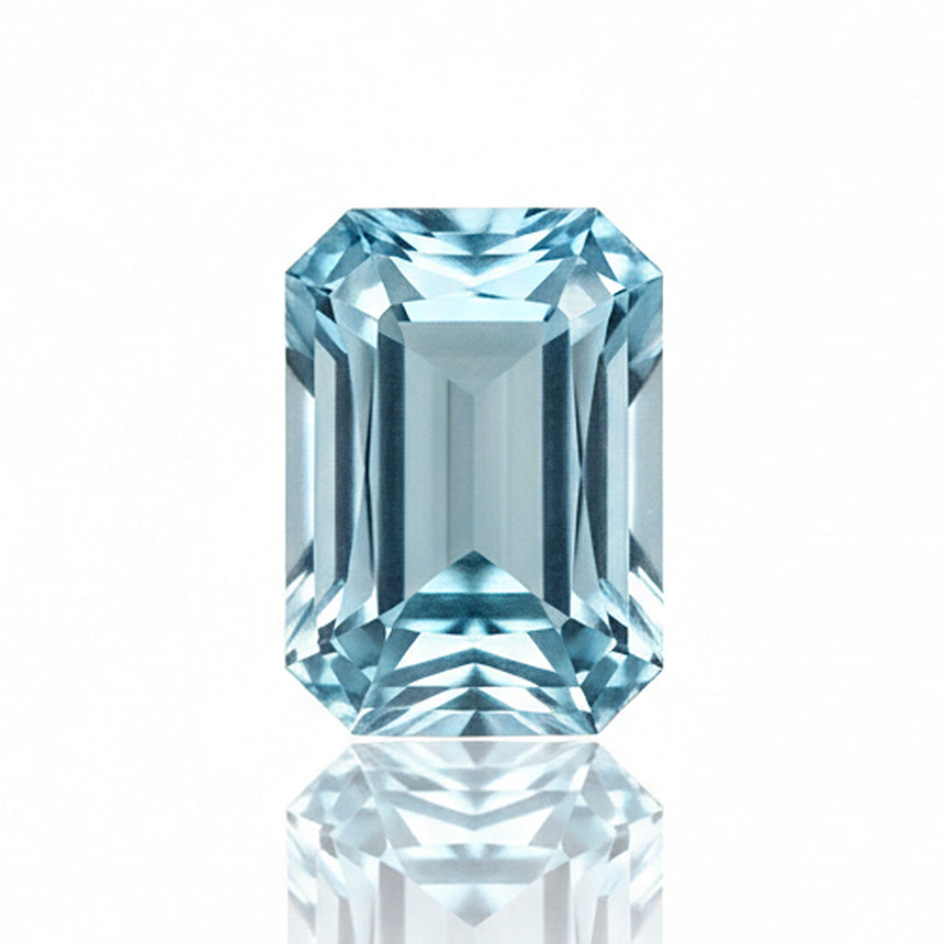 3.45 carat natural santa maria aquamarine octagonal cut