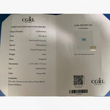 3.45 carat octagonal cut aquamarine cgrl certified